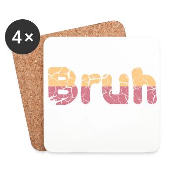 Bruh: Formerly Known As Mom - Coasters (set of 4) - white - Front