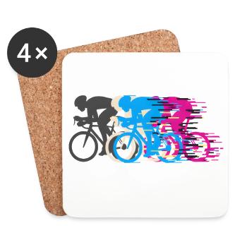 Vélo de route Vélo Vélo Sport Vélo VTT - Dessous de verre (lot de 4) - blanc - Devant