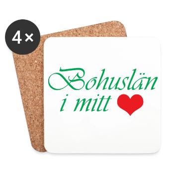 Bohuslän in meinem Herzen - Untersetzer (4er-Set) - Weiß - Vorne