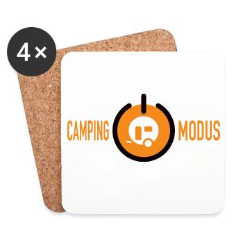 Camping Modus ON - Untersetzer (4er-Set) - Weiß - Vorne