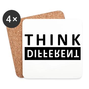 Think Different - Untersetzer (4er-Set) - Weiß - Vorne