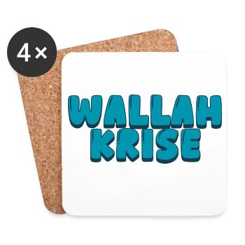 Wallah Crisis - Coasters (set of 4) - white - Front
