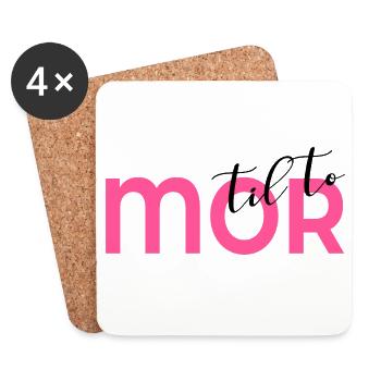 Mother of two - Coasters (set of 4) - white - Front