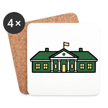 Club-house du Tennis Country Club - Dessous de verre (lot de 4) - blanc - Devant
