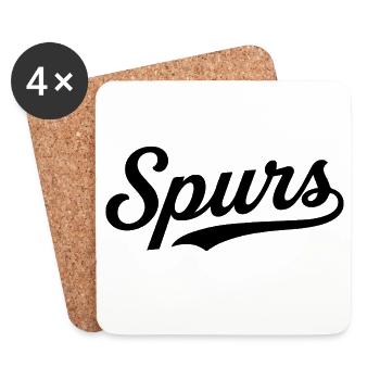 Spurs Basketball San Antonio Go Spurs Go Team - Untersetzer (4er-Set) - Weiß - Vorne