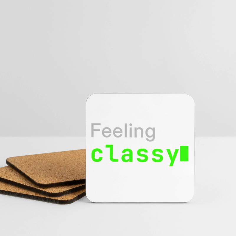 Feeling classy | Developer mood Untersetzer (4er-Set)