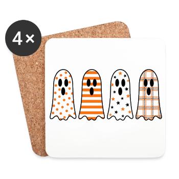 Geist Quartet Halloween - Untersetzer (4er-Set) - Weiß - Vorne
