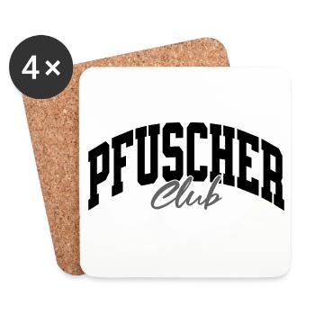 Pfuscher Club - Untersetzer (4er-Set) - Weiß - Vorne