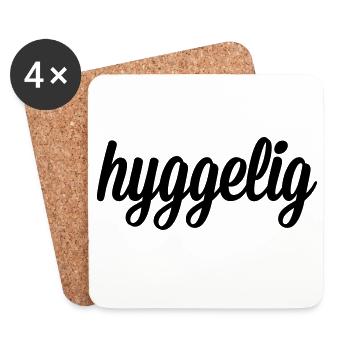 hyggelig - Dessous de verre (lot de 4) - blanc - Devant
