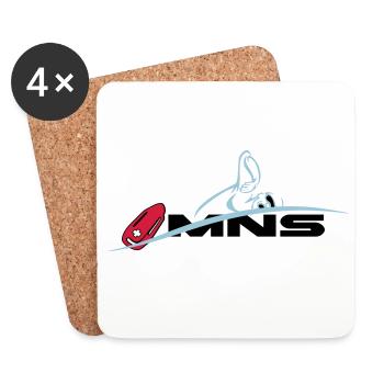 MNS maître-nageur sauveteur - Dessous de verre (lot de 4) - blanc - Devant