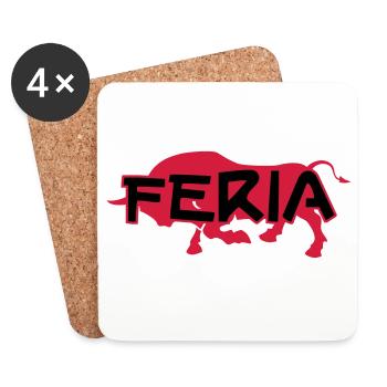 Feria - Dessous de verre (lot de 4) - blanc - Devant