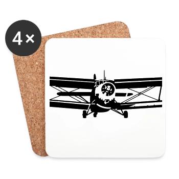 Heliskiing - Coasters (set of 4) - white - Front