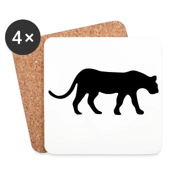 Jaguar - Untersetzer (4er-Set) - Weiß - Vorne