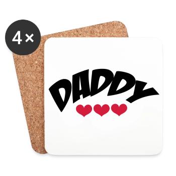 Daddy - Coasters (set of 4) - white - Front