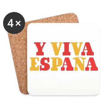 Y Viva España - Coasters (set of 4) - white - Front