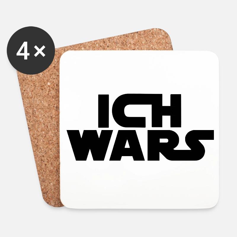Ich Wars - Untersetzer (4er-Set) - Weiß