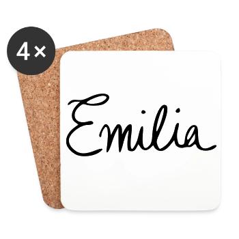 Emilia - Coasters (set of 4) - white - Front