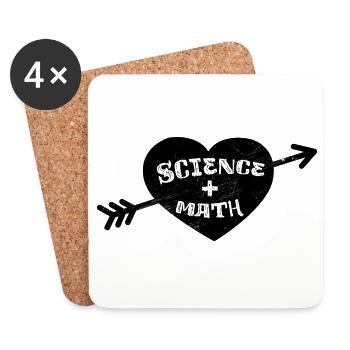 Science math Math School Formula Pi University - Coasters (set of 4) - white - Front