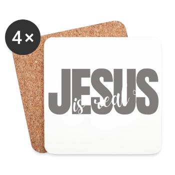 Jesus is Real - Untersetzer (4er-Set) - Weiß - Vorne