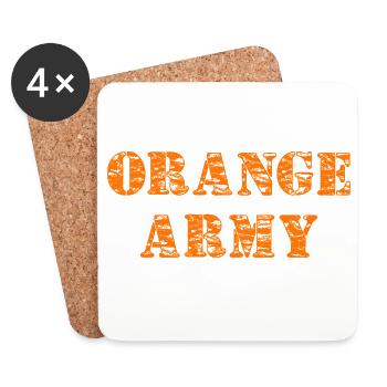 Die orange Legion für echte Fans der Niederlande # - Untersetzer (4er-Set) - Weiß - Vorne
