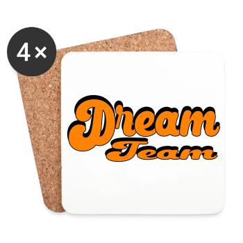 Dream Team Retro Style Design - Coasters (set of 4) - white - Front