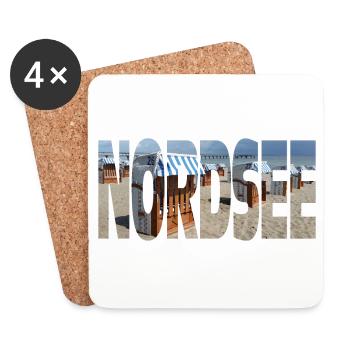 Nordsee - Untersetzer (4er-Set) - Weiß - Vorne