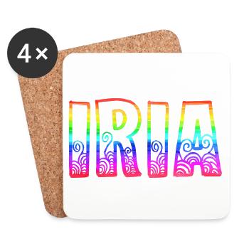 iria rs arc-en-ciel - Dessous de verre (lot de 4) - blanc - Devant