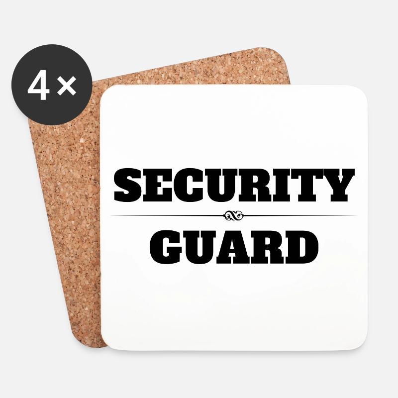 Security Guard - Untersetzer (4er-Set) - Weiß