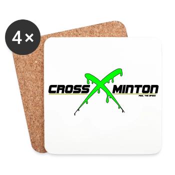 Crossminton - Dessous de verre (lot de 4) - blanc - Devant