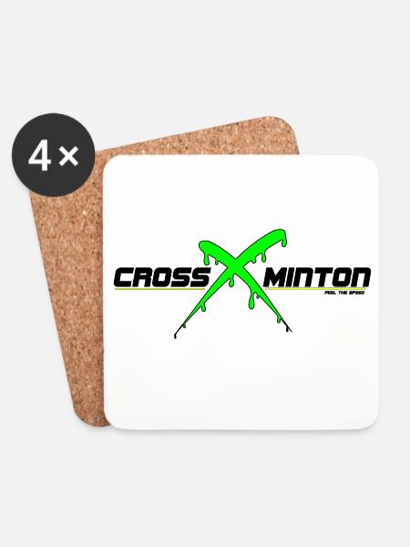 Crossminton - Coasters (set of 4) - white