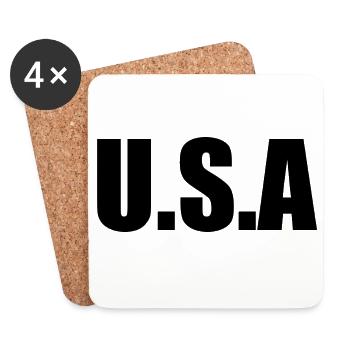 Vereinigte Staaten von Amerika - Untersetzer (4er-Set) - Weiß - Vorne