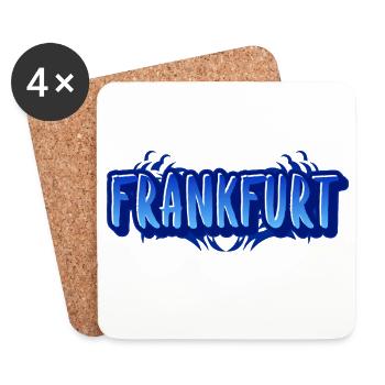 Frankfurt - Untersetzer (4er-Set) - Weiß - Vorne