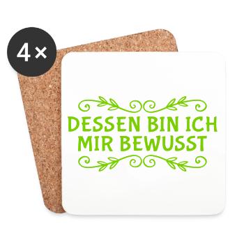 weiß ich doch - Untersetzer (4er-Set) - Weiß - Vorne