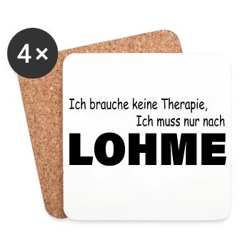Therapie LOHME - Untersetzer (4er-Set) - Weiß - Vorne