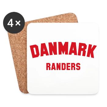 RANDERS Danemark Dänemark - Dessous de verre (lot de 4) - blanc - Devant