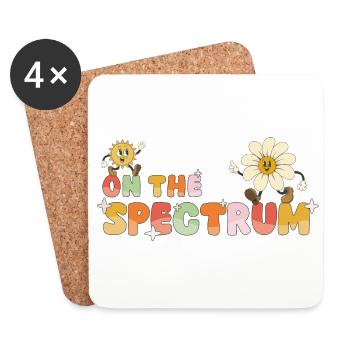 On the spectrum - Coasters (set of 4) - white - Front