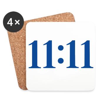 11:11 - Coasters (set of 4) - white - Front