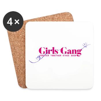 GirlsGang - Dessous de verre (lot de 4) - blanc - Devant