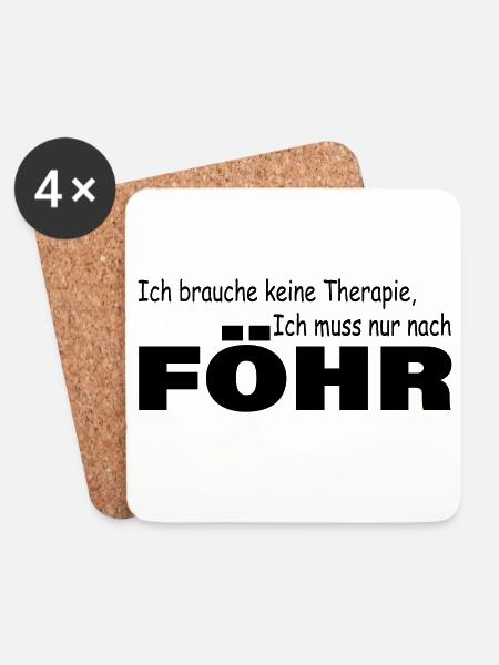 Therapie FÖHR - Untersetzer (4er-Set) - Weiß