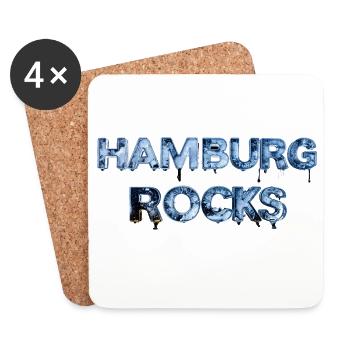 Hamburg Rocks - Coasters (set of 4) - white - Front