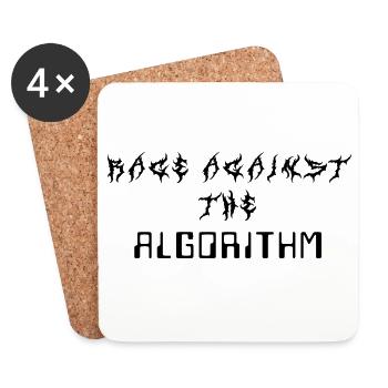Rage against the Algorithm - Coasters (set of 4) - white - Front