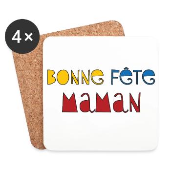 Happy Mother's Day - Mother's Day - Coasters (set of 4) - white - Front