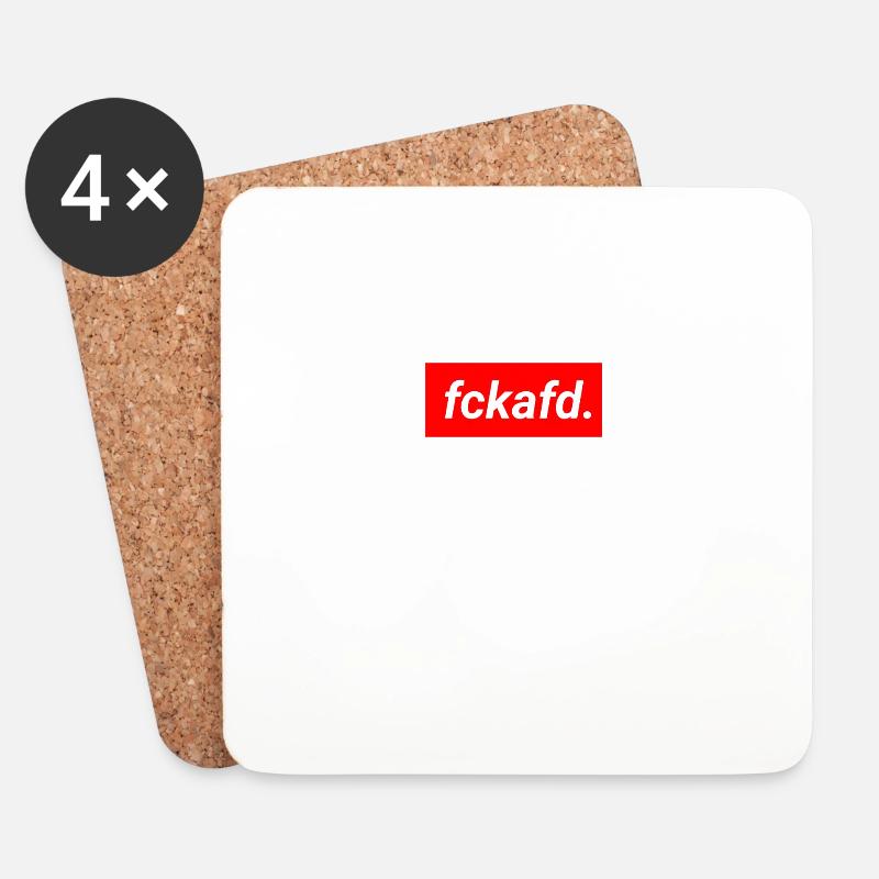 fckafd - Untersetzer (4er-Set) - Weiß