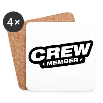 Crew Mitglied - Untersetzer (4er-Set) - Weiß - Vorne