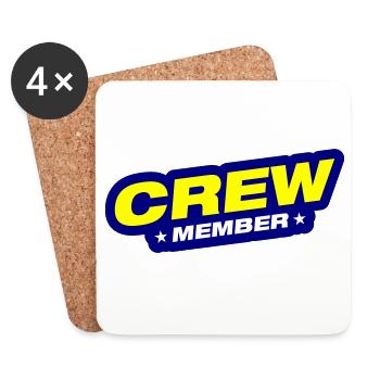 Crew Mitglied - Untersetzer (4er-Set) - Weiß - Vorne