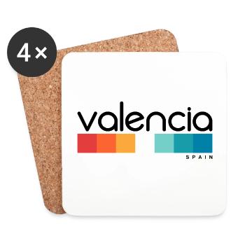 Valencia - Spain - Spanien - Espana - Untersetzer (4er-Set) - Weiß - Vorne