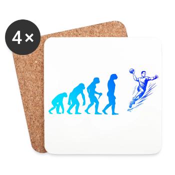 Œuvres propres de handball pour le handball masculin - Dessous de verre (lot de 4) - blanc - Devant