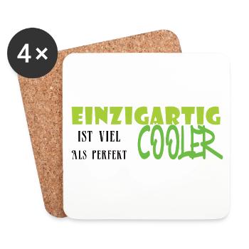 Uniquely cool graffiti - Coasters (set of 4) - white - Front