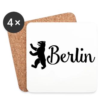 berlin - Untersetzer (4er-Set) - Weiß - Vorne