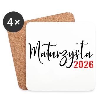 Abschluss der High School 2026 - Untersetzer (4er-Set) - Weiß - Vorne